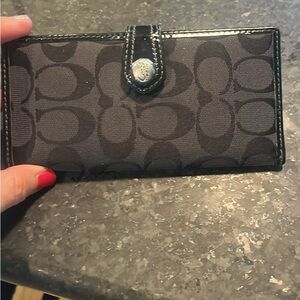 Coach Black Signature Wallet